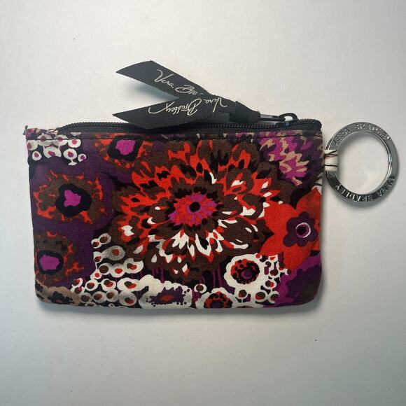 Vera Bradley Rosewood Print Zip Pouch ID Wallet - Picture 3 of 3